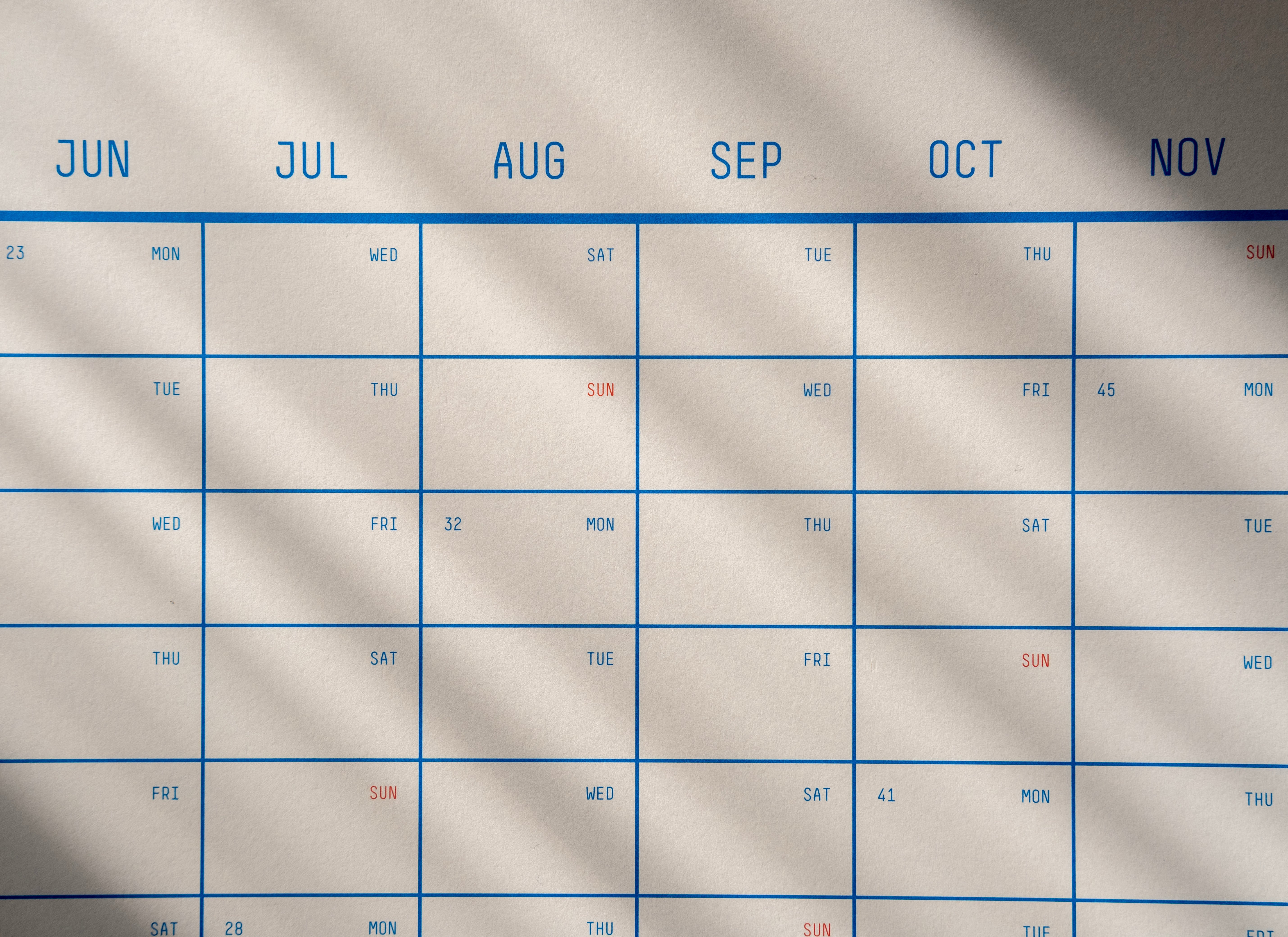 2025-2026 Academic Calendar 50x70cm