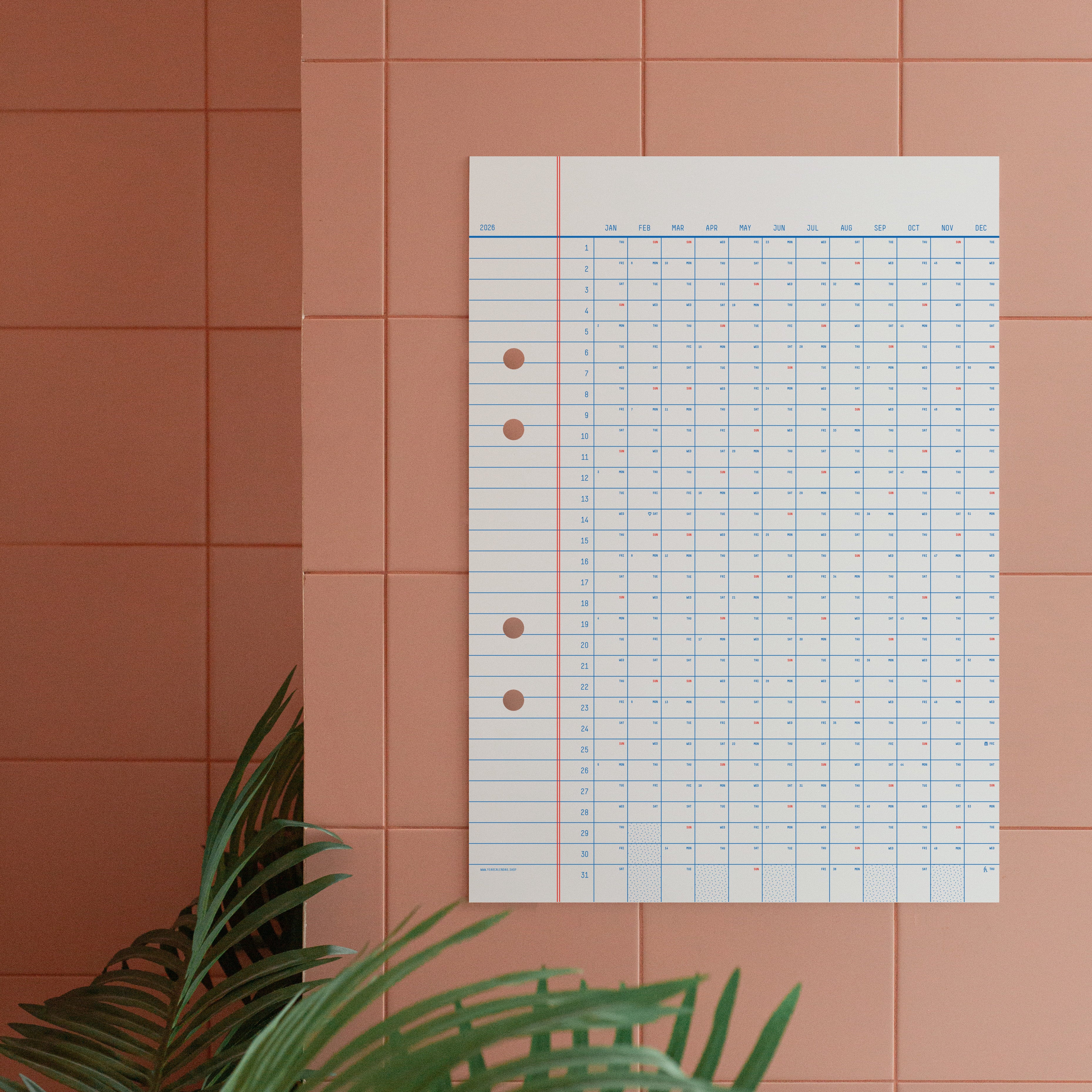 2026 Classic Calendar 50x70cm