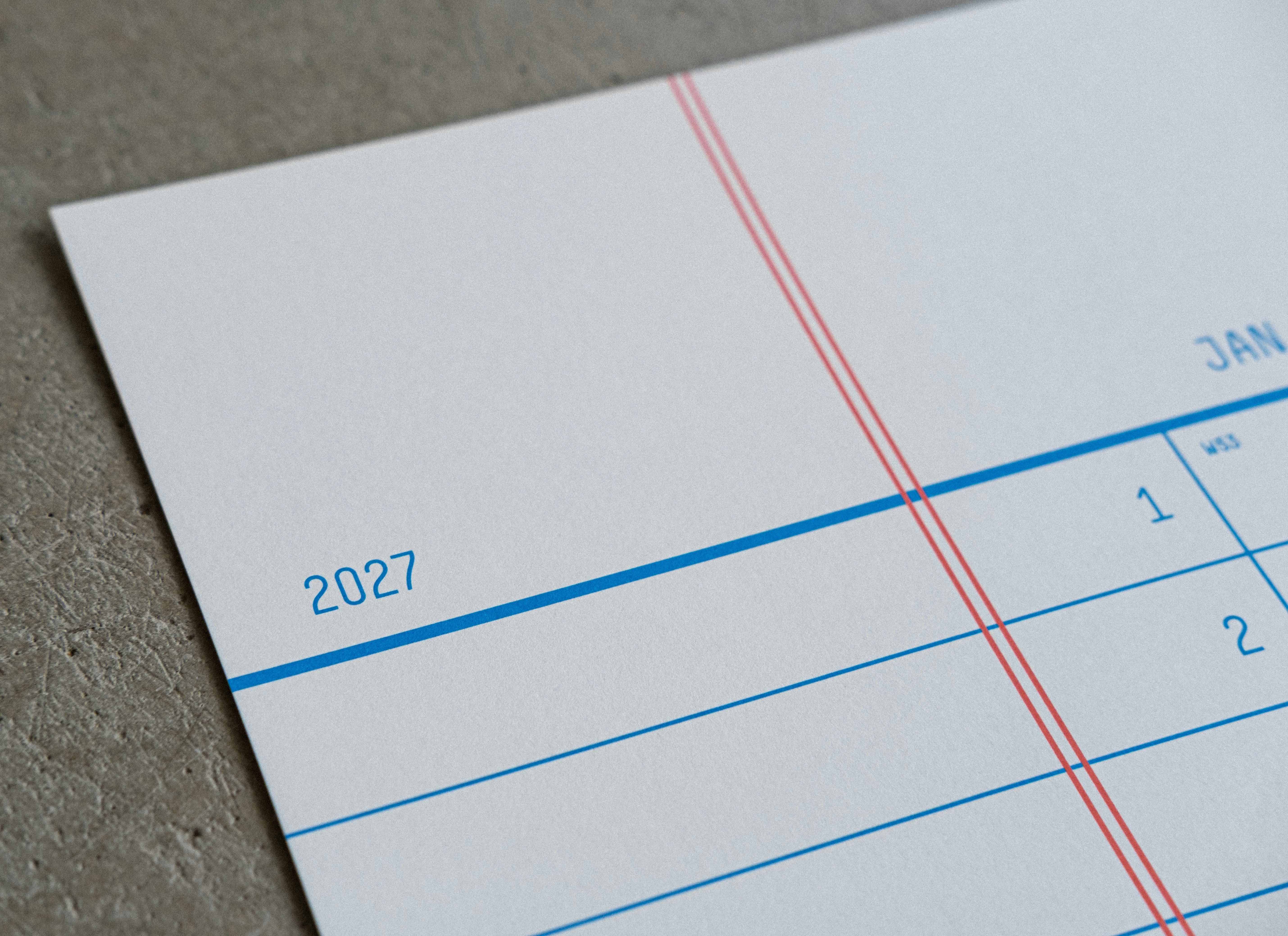 2027 Classic Calendar 50x70cm