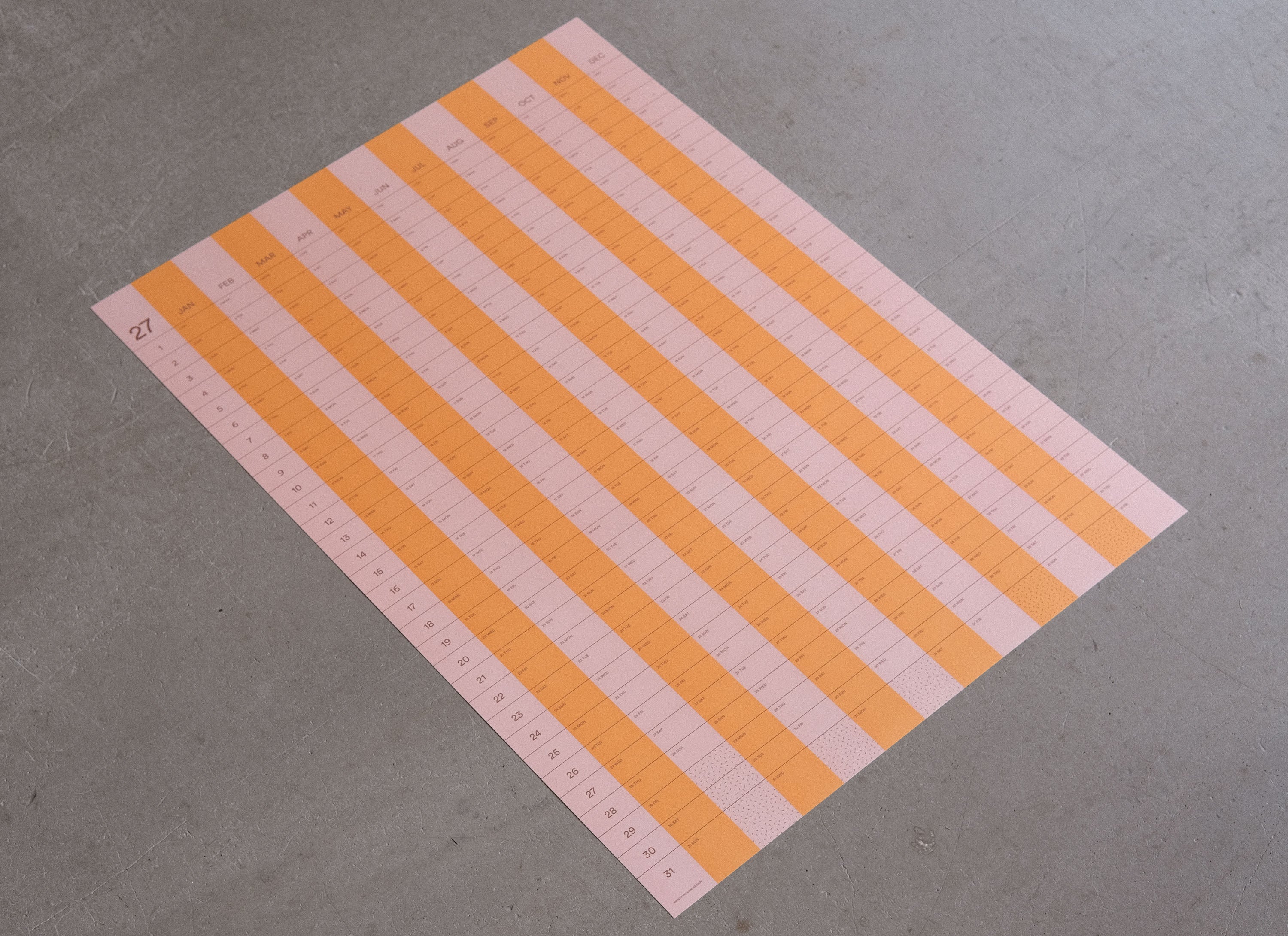 2026-2027 Stripe Academic 50x70cm