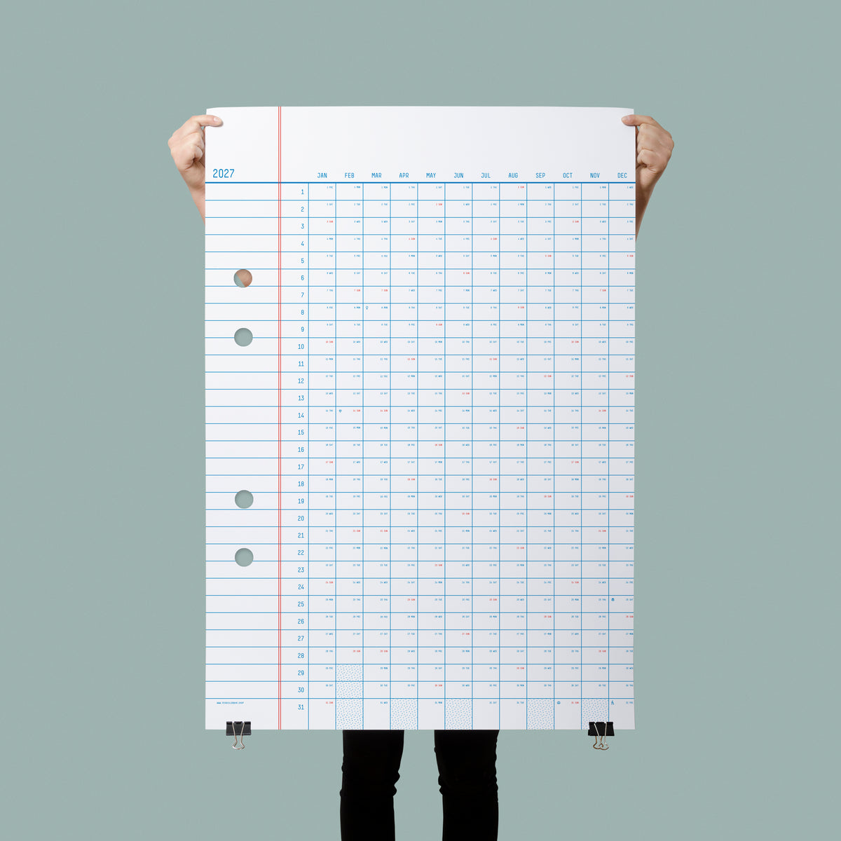 2027 Classic Calendar 70x100cm