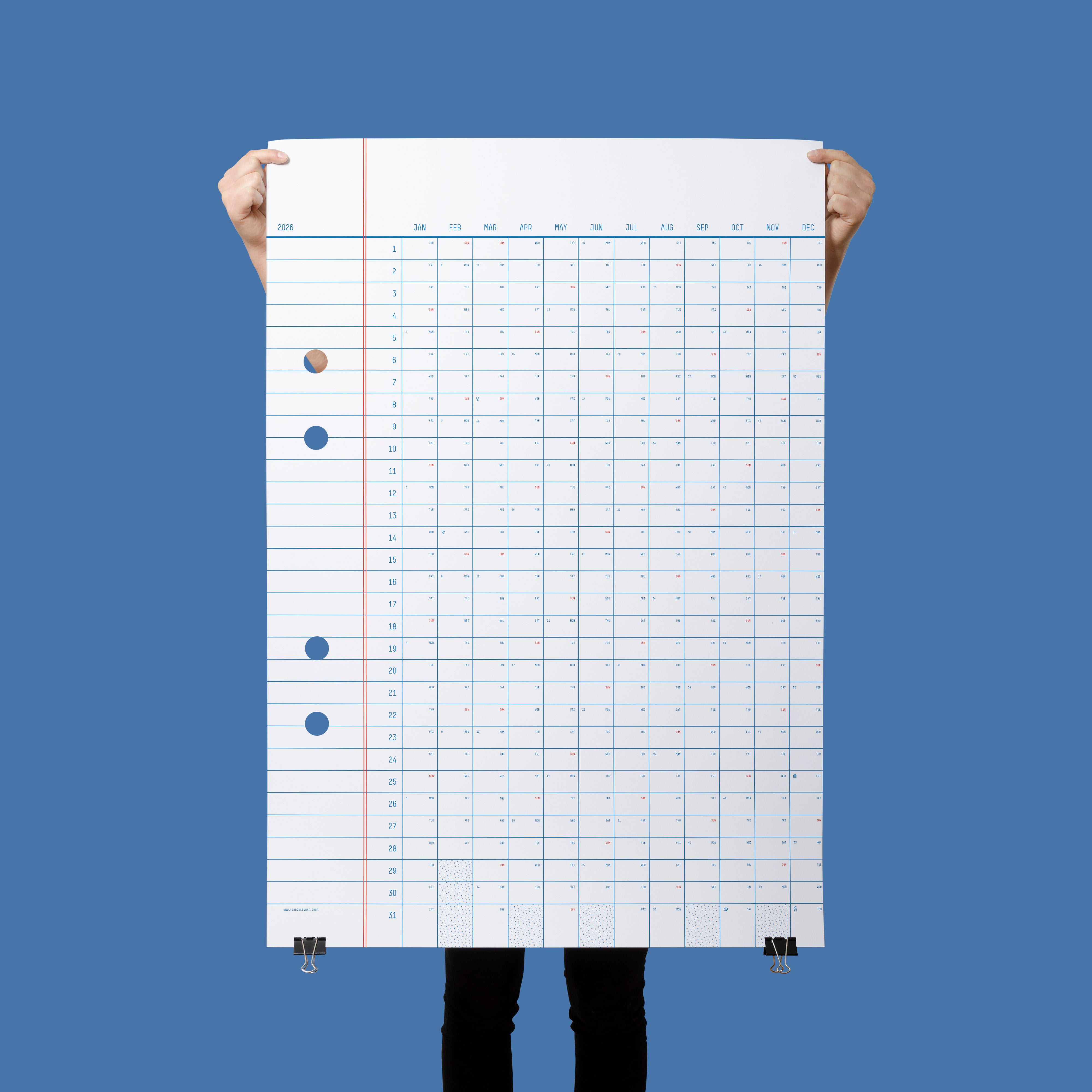 Classic Wall Calendars 2025 + 2026 – Bundle Deal (70x100cm)