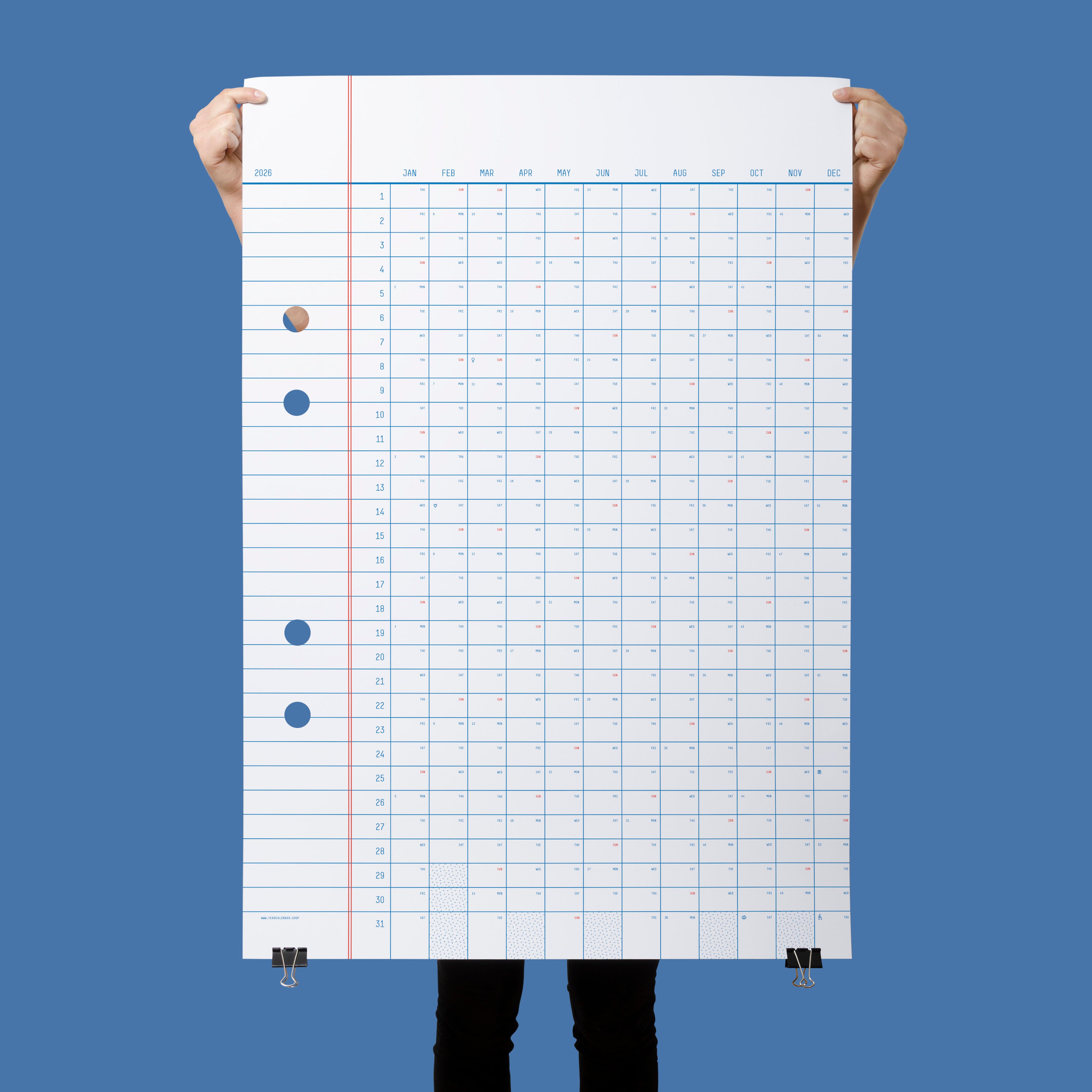 2026 Classic Calendar 70x100cm
