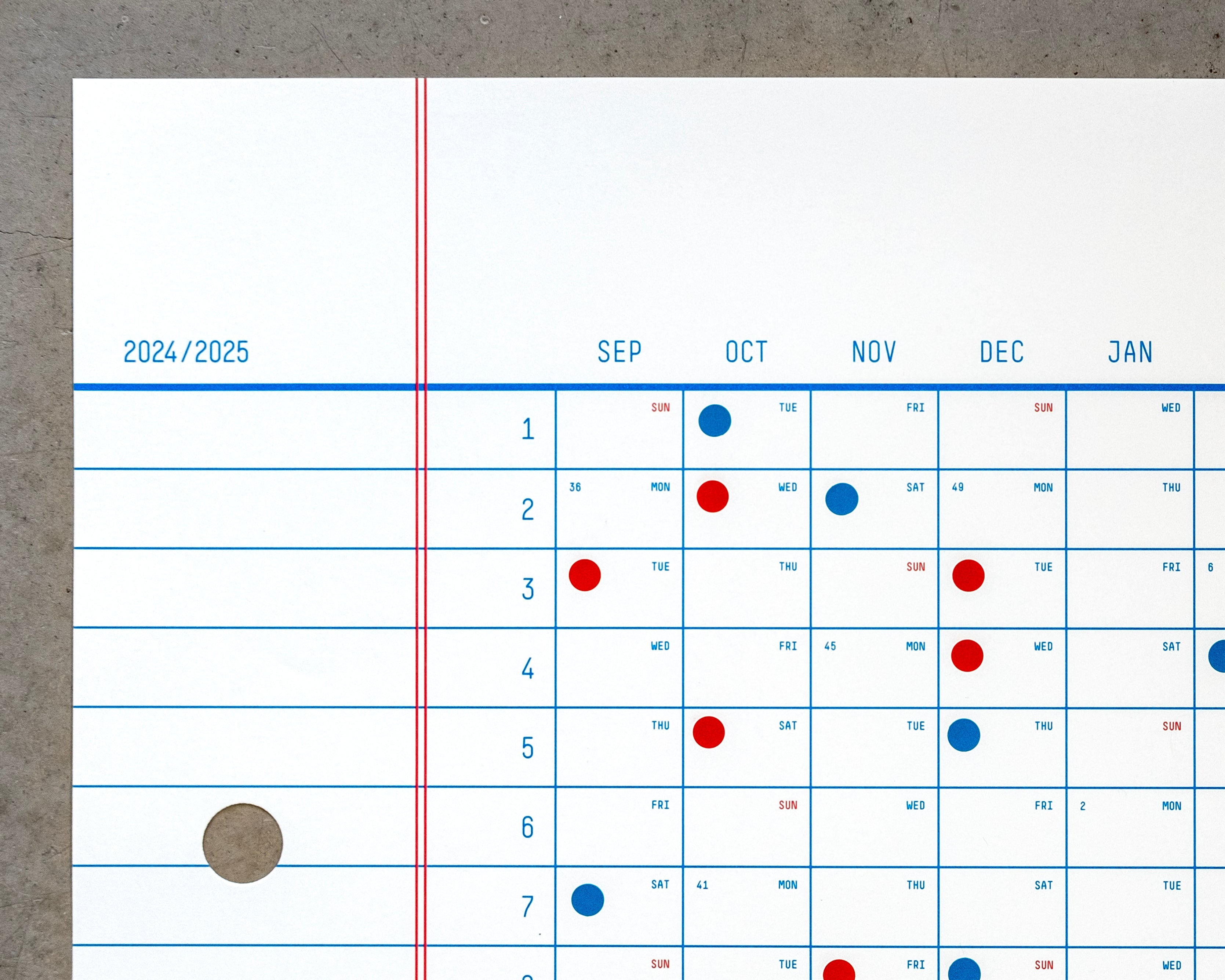 Round Stickers Ø8mm (for 50x70cm calendars)