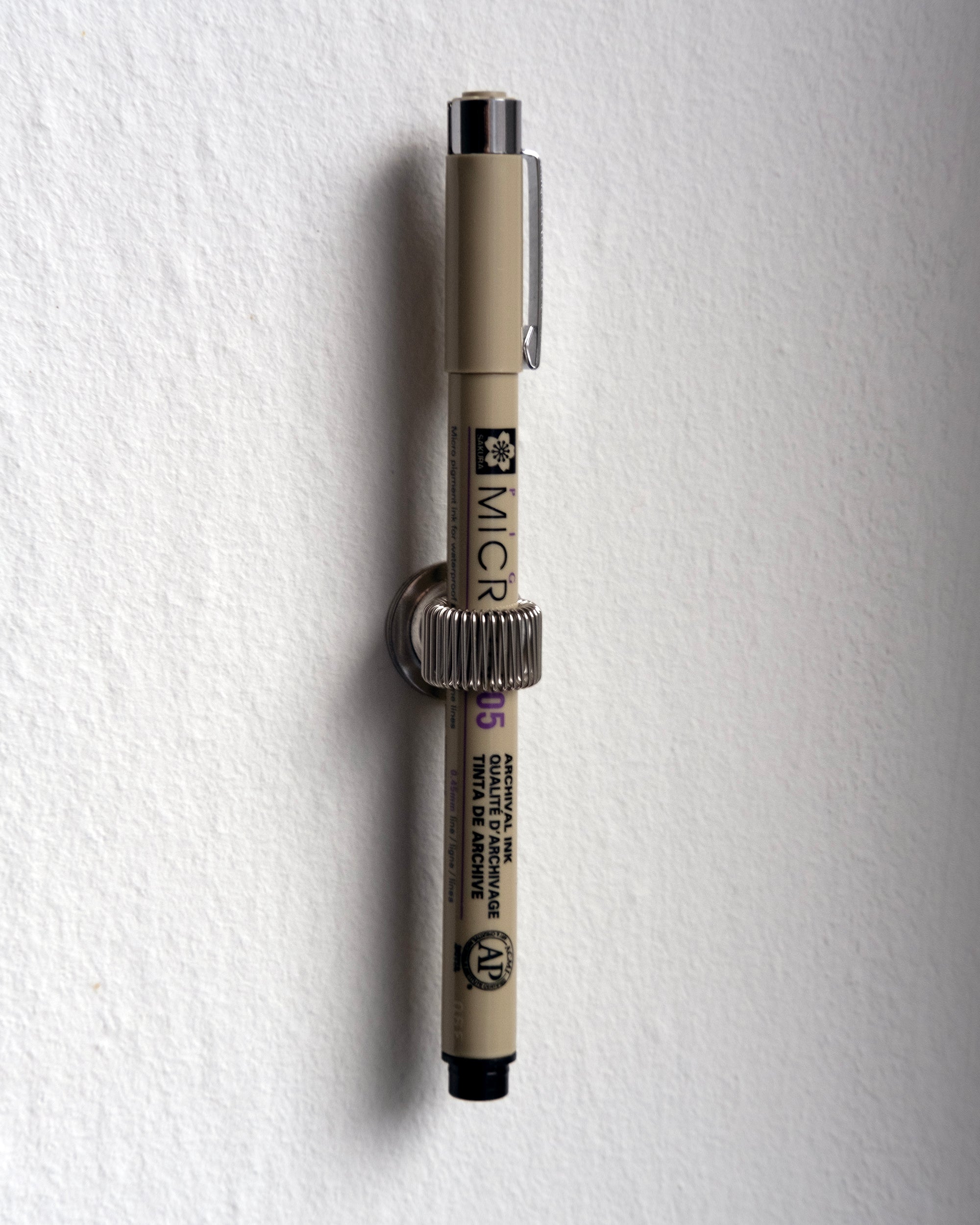 Adhasive Penholder Silver