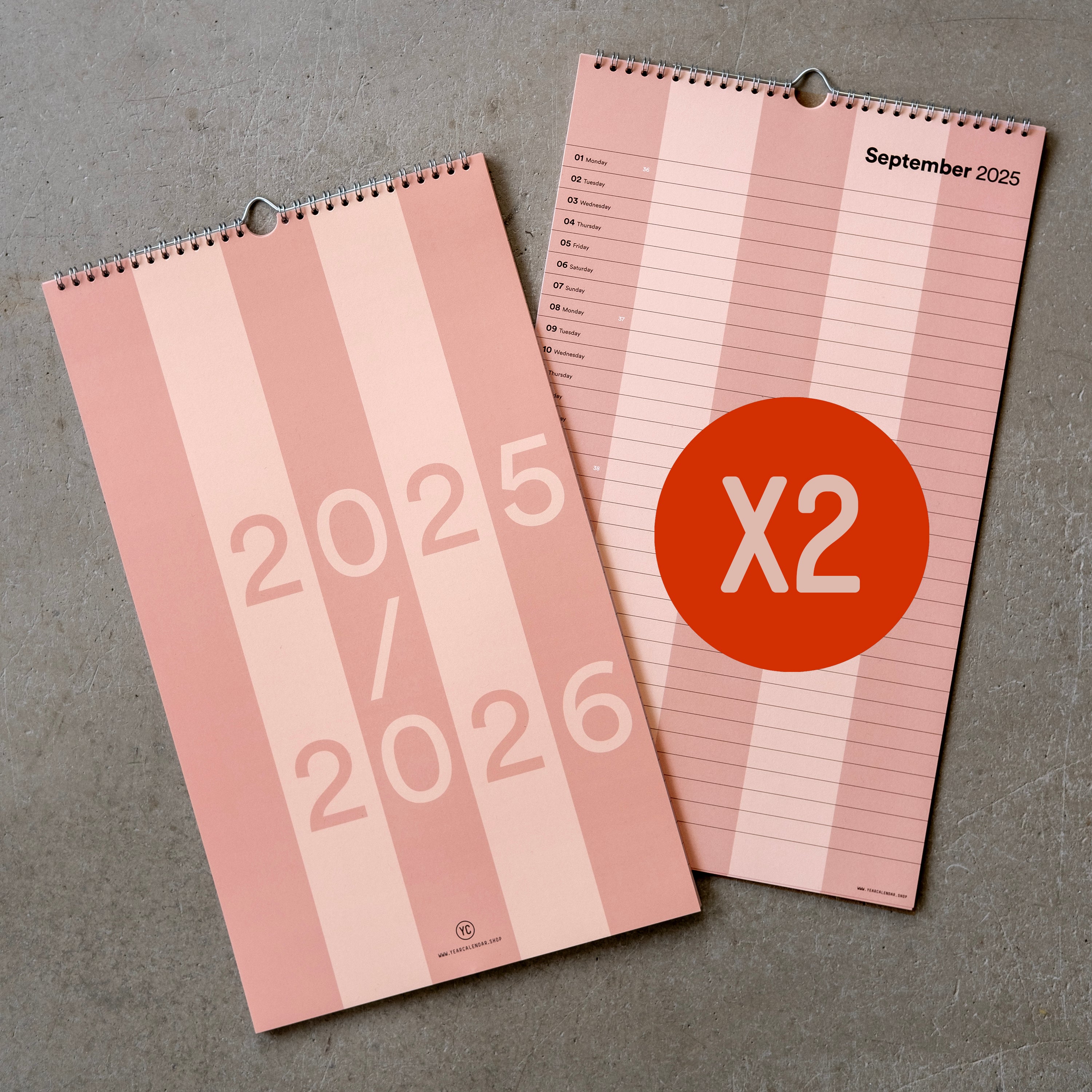 2025–2026 X2 Academic Year Family Calendar Column