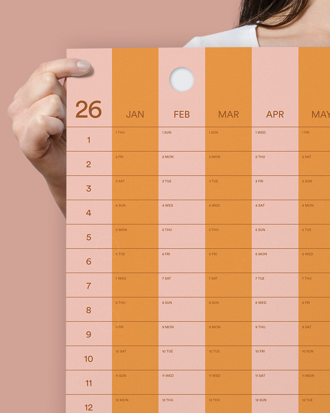 Stripe Wall Calendars 2026 + 2027 – Bundle Deal