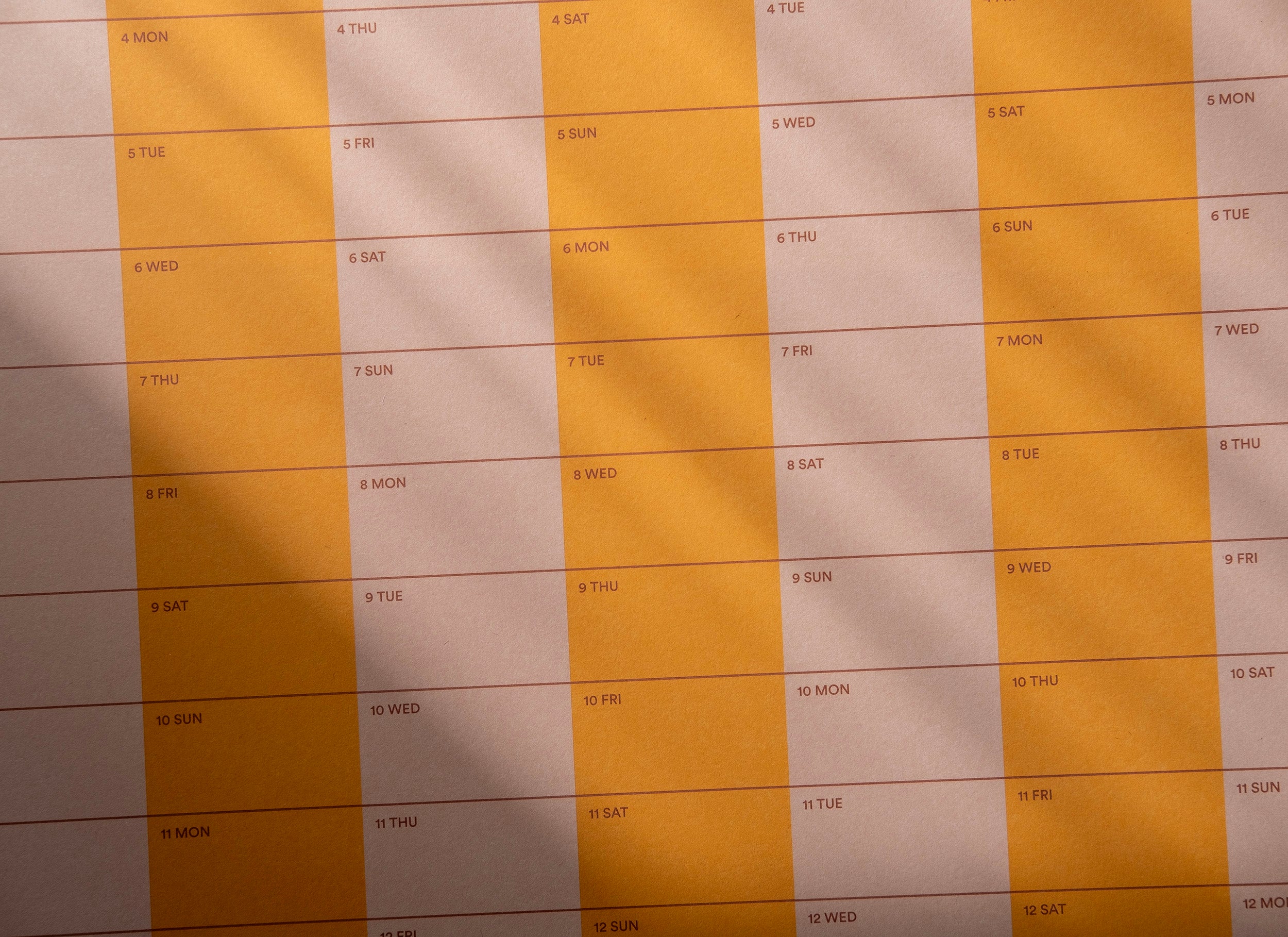 2027 Stripe Calendar 50x70cm