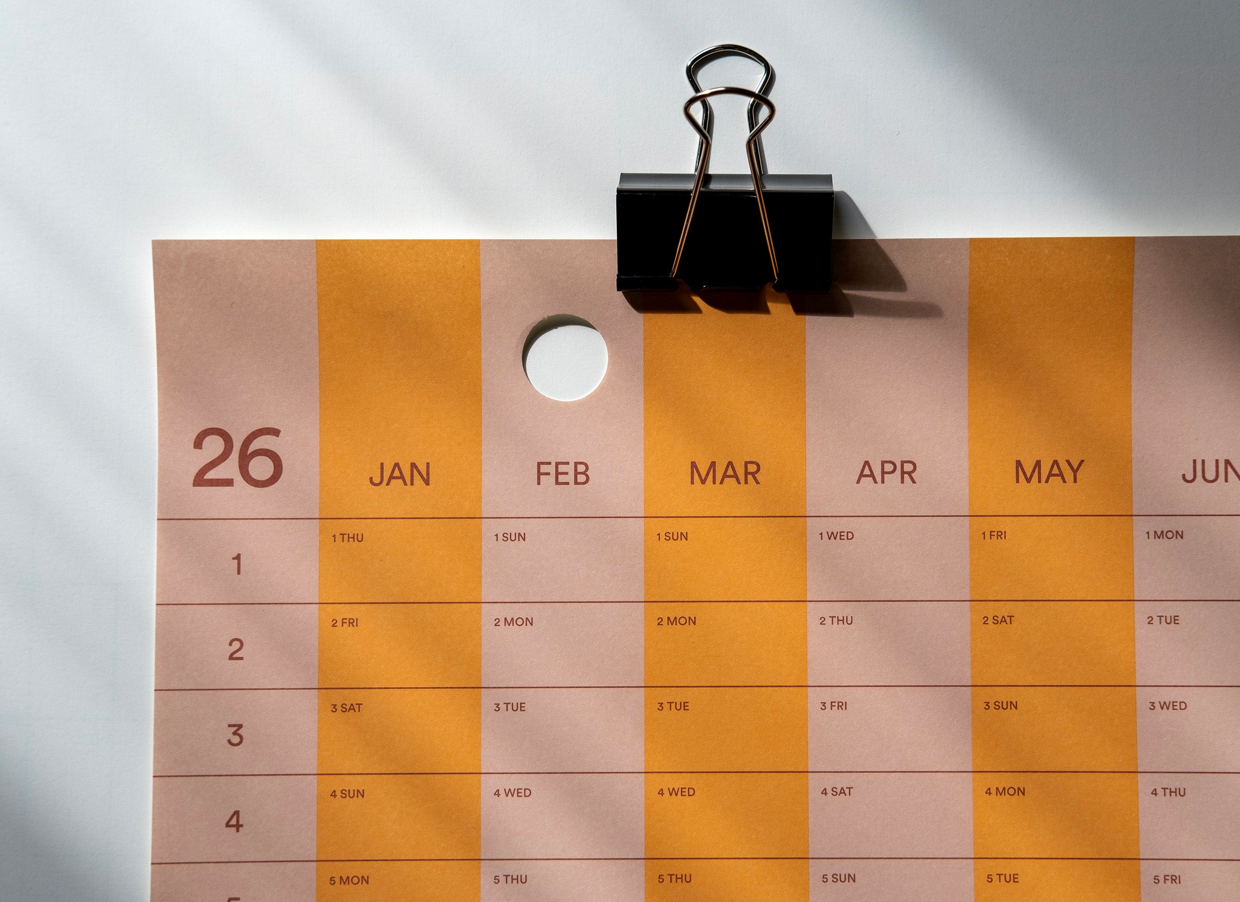 Stripe Wall Calendars 2026 + 2027 – Bundle Deal