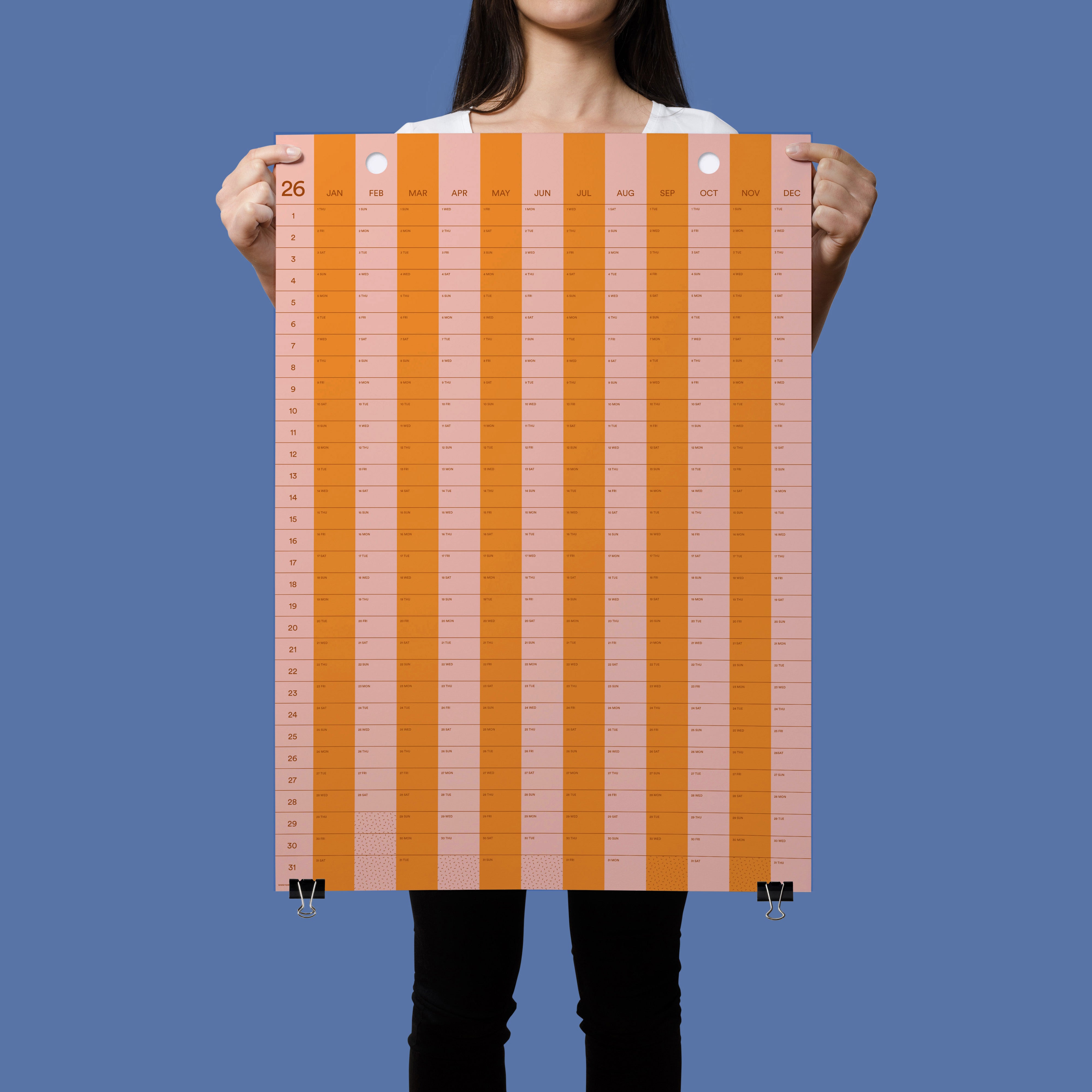 2026 Stripe Calendar 50x70cm