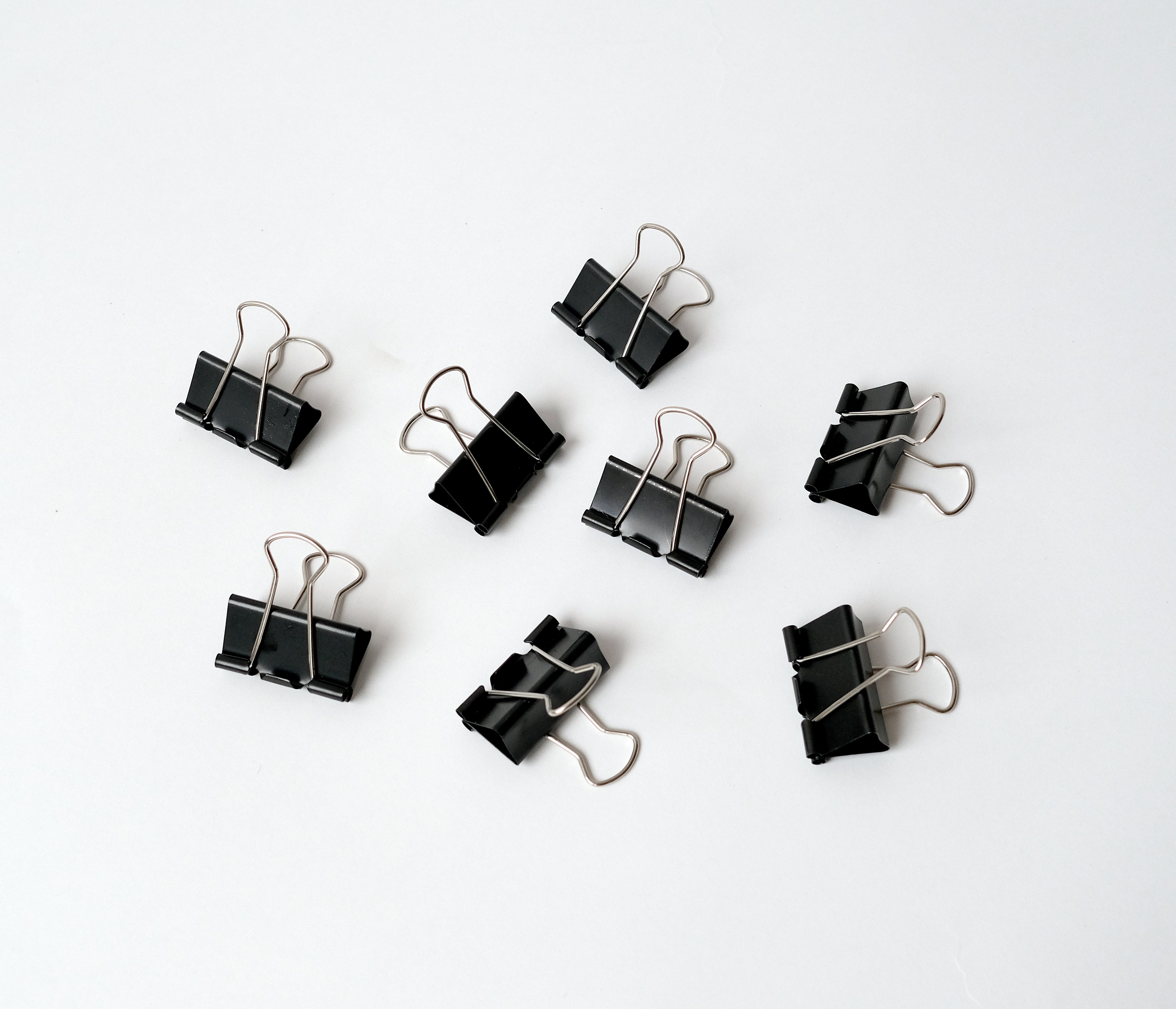 Black Small Metal Paper Clips x2