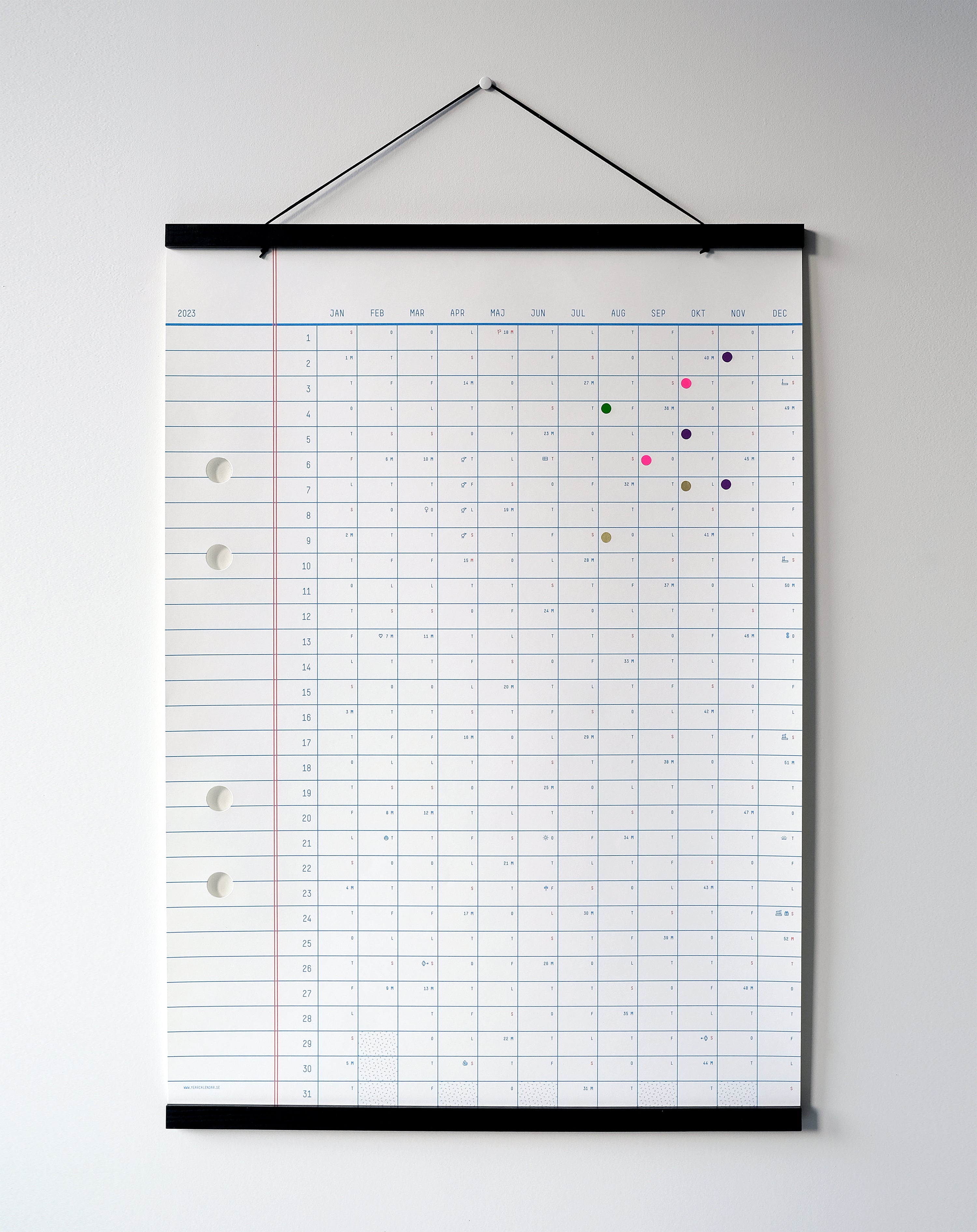 Magnetic Frame Black 50x70cm