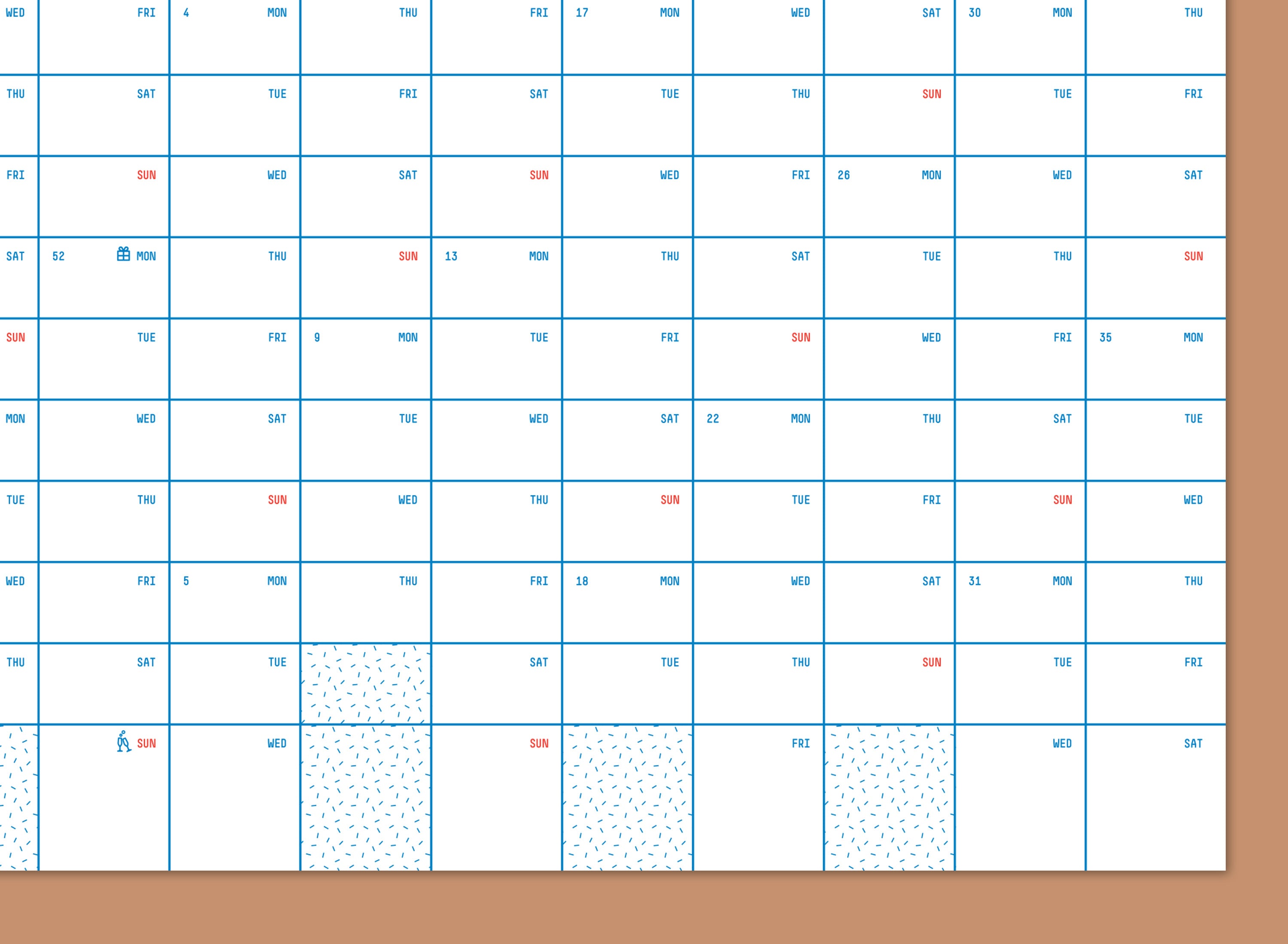 2025-2026 Academic Calendar 50x70cm