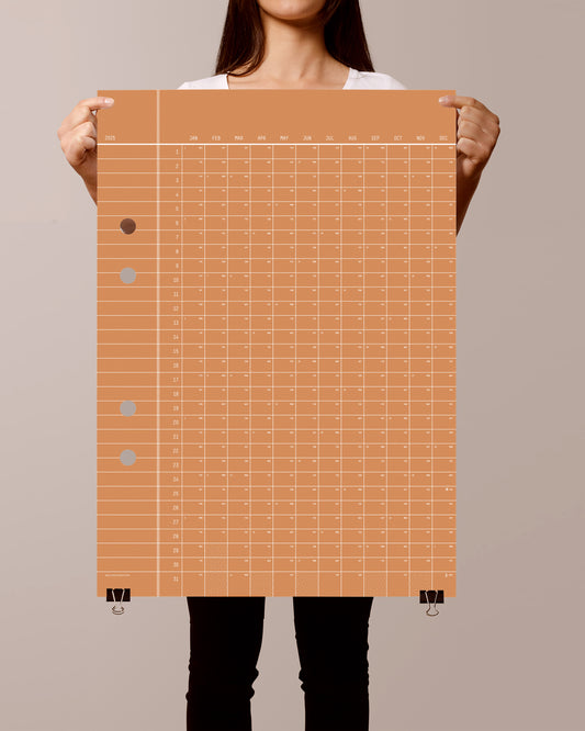 2025 Brown Calendar 50x70cm