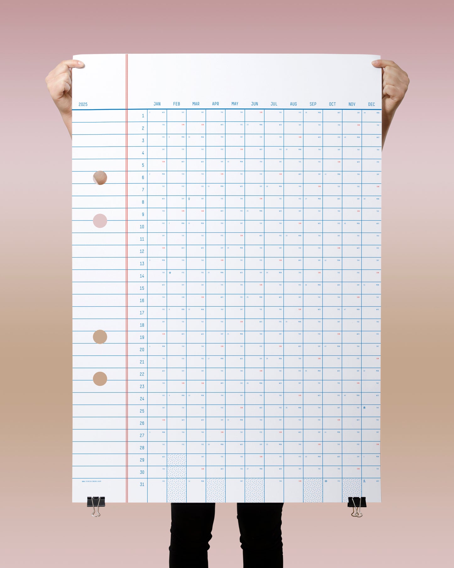 2025 Classic Calendar 70x100cm