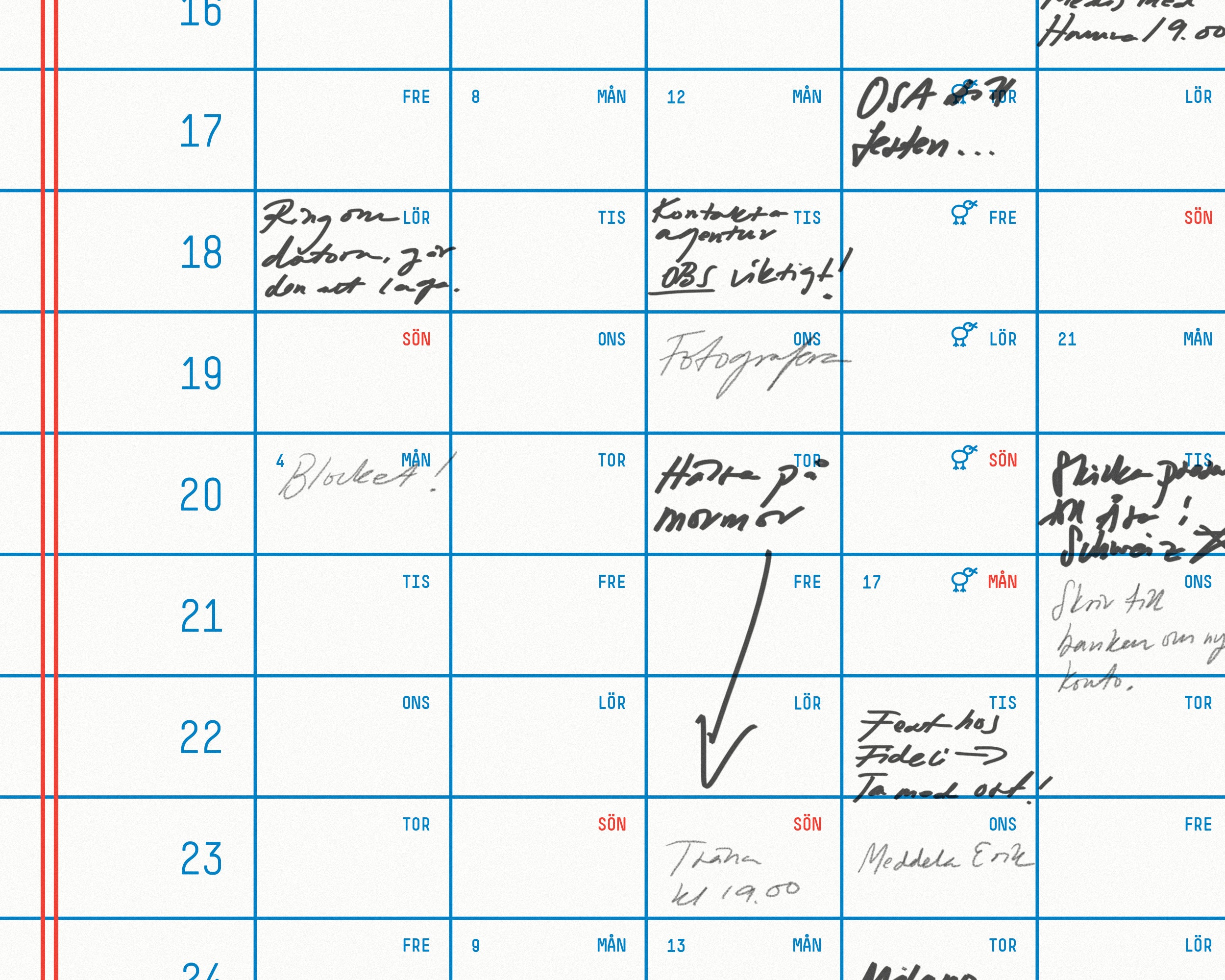 2026 Classic Sweden Calendar 50x70cm
