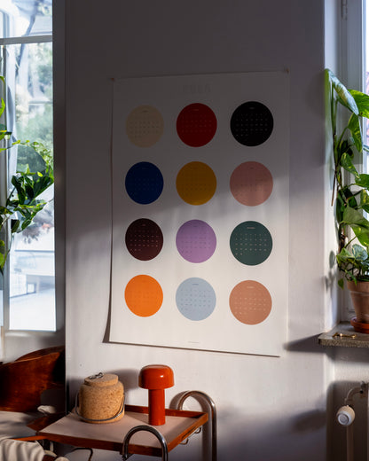 2025 Dots Calendar 70x100cm