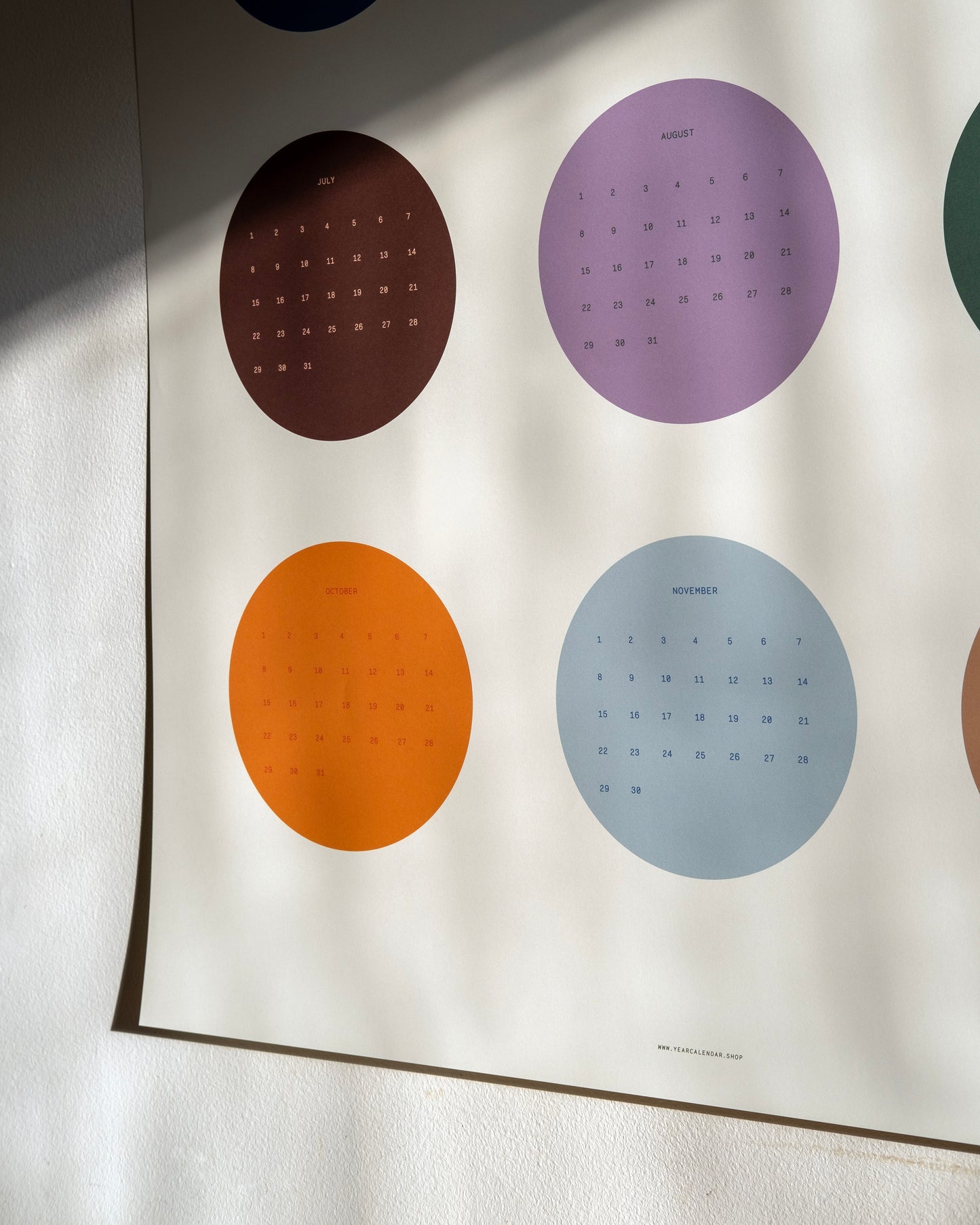 2025 Dots Calendar 70x100cm
