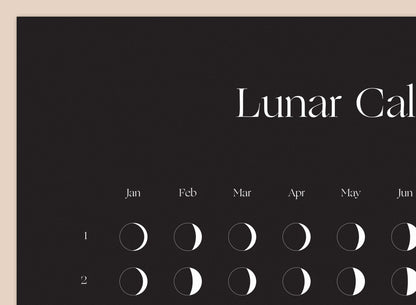 2025 Lunar Calendar 50x100cm