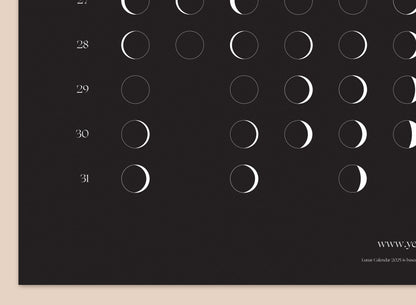 2025 Lunar Calendar 50x100cm