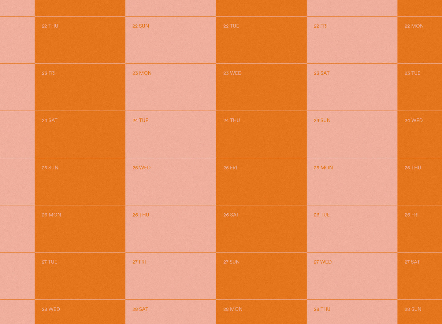 2025 Stripe Calendar 50x70cm
