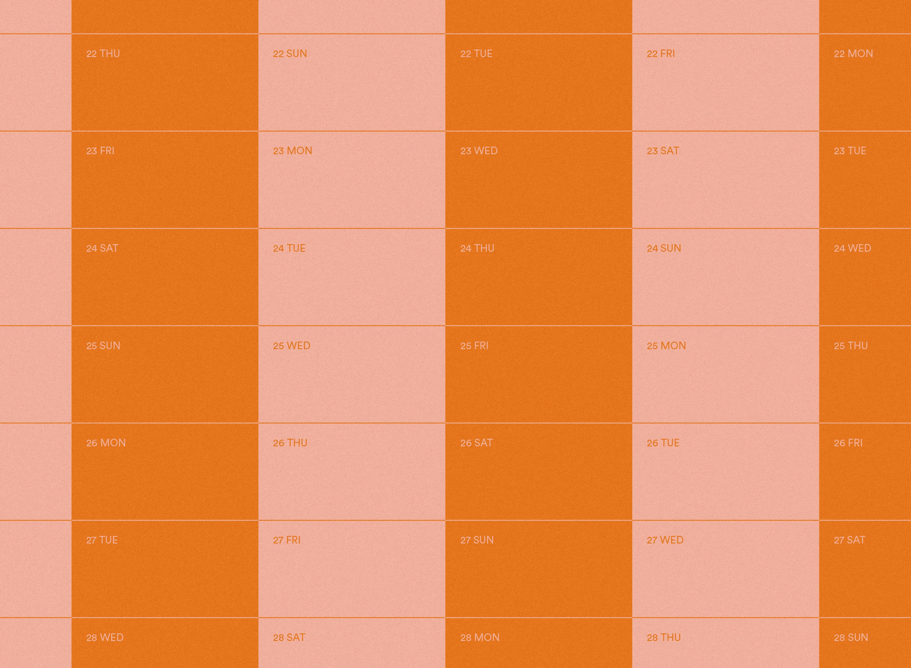 2025 Stripe Calendar 50x70cm