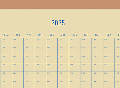 2024-2026, 3Year Calendar 90x62cm