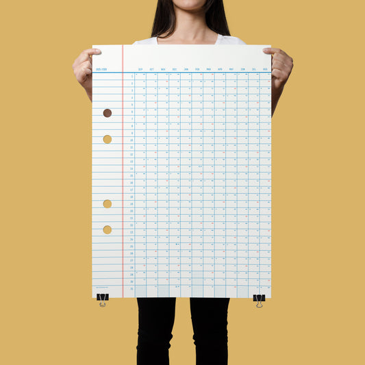 2025-2026 Academic Calendar 50x70cm
