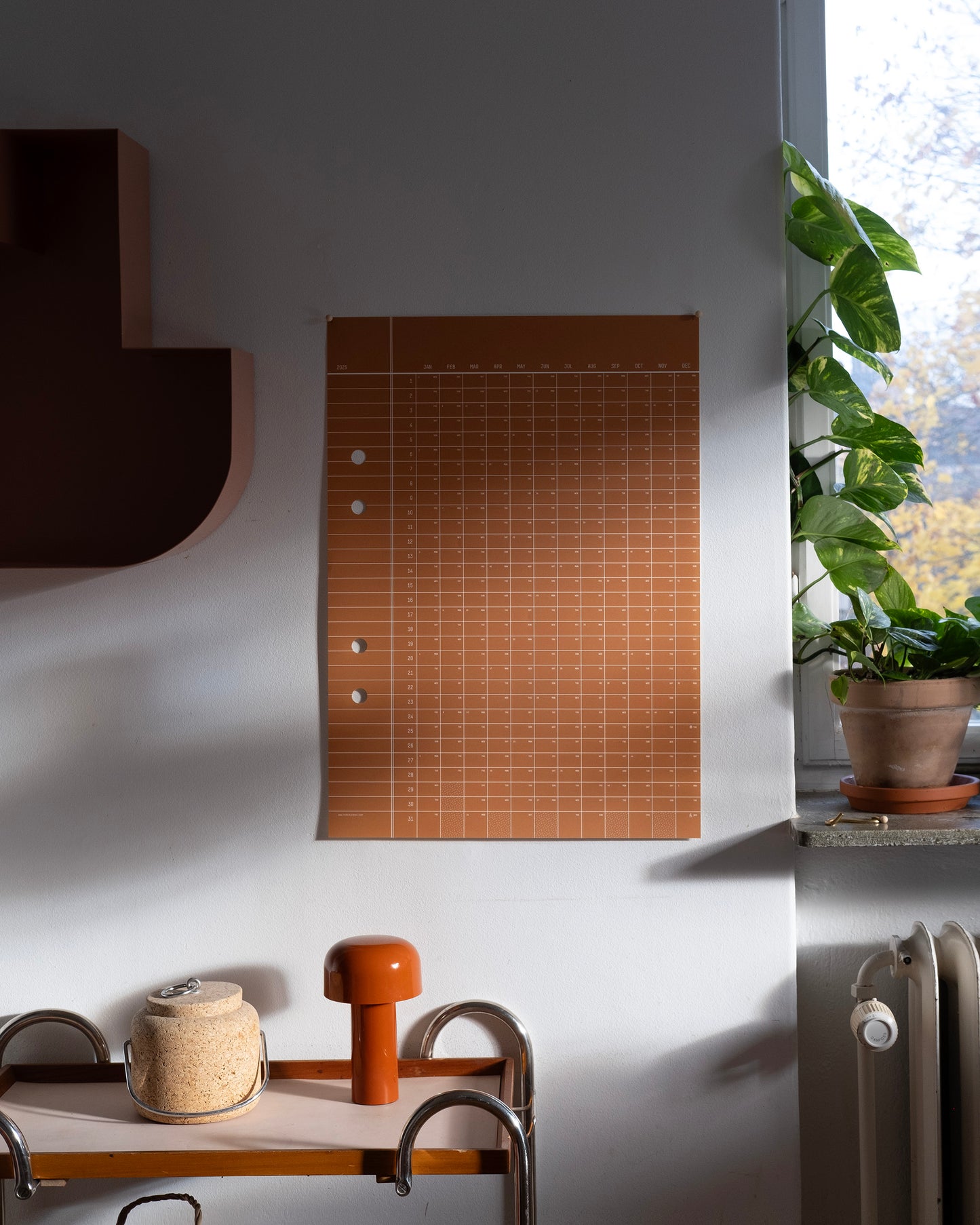 2025 Brown Calendar 50x70cm