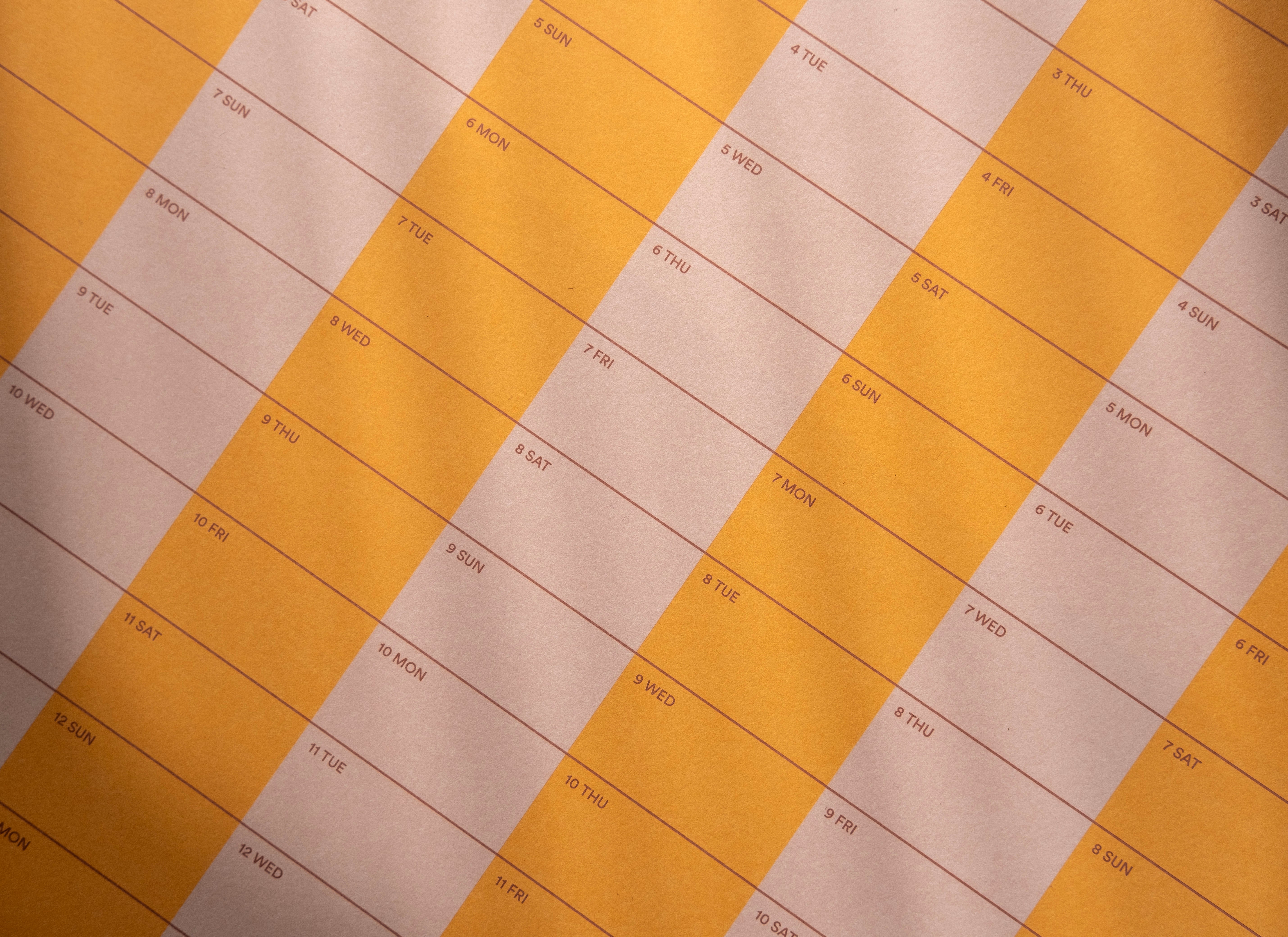 2025-2026 Stripe Calendar Academic Year 50x70cm