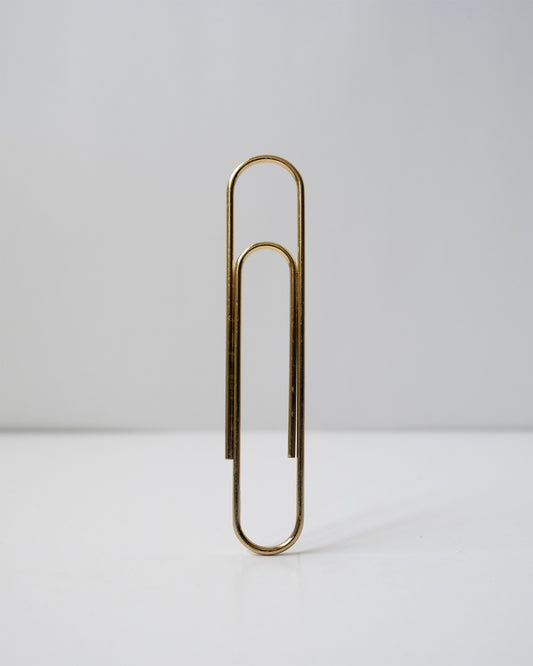 Giant Metal Clip Brass