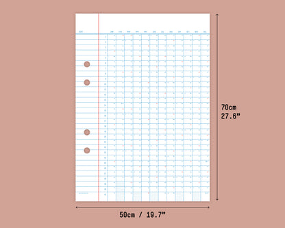 Classic Wall Calendars 2025 + 2026 – Bundle Deal (50x70cm)