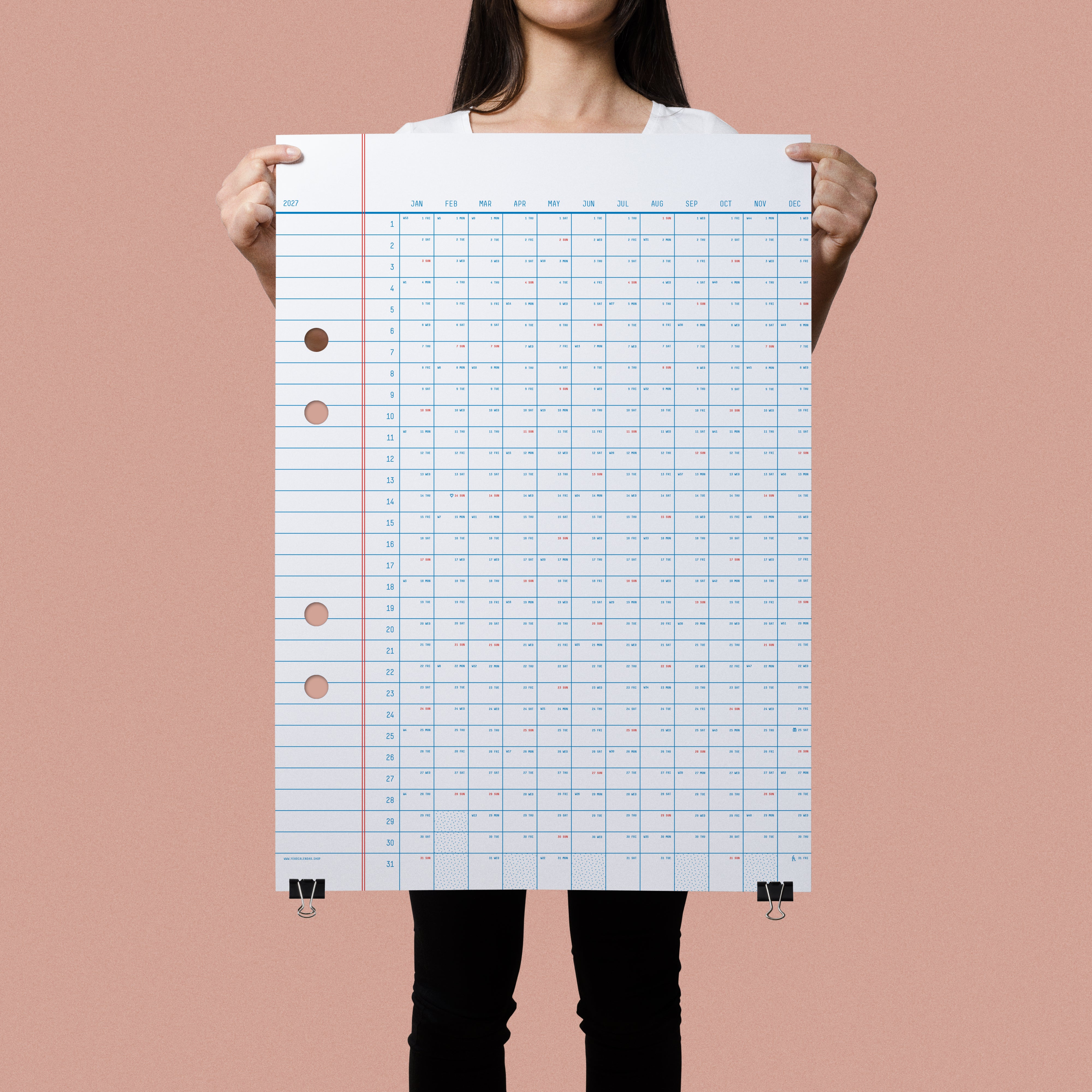 2027 Classic Calendar 50x70cm