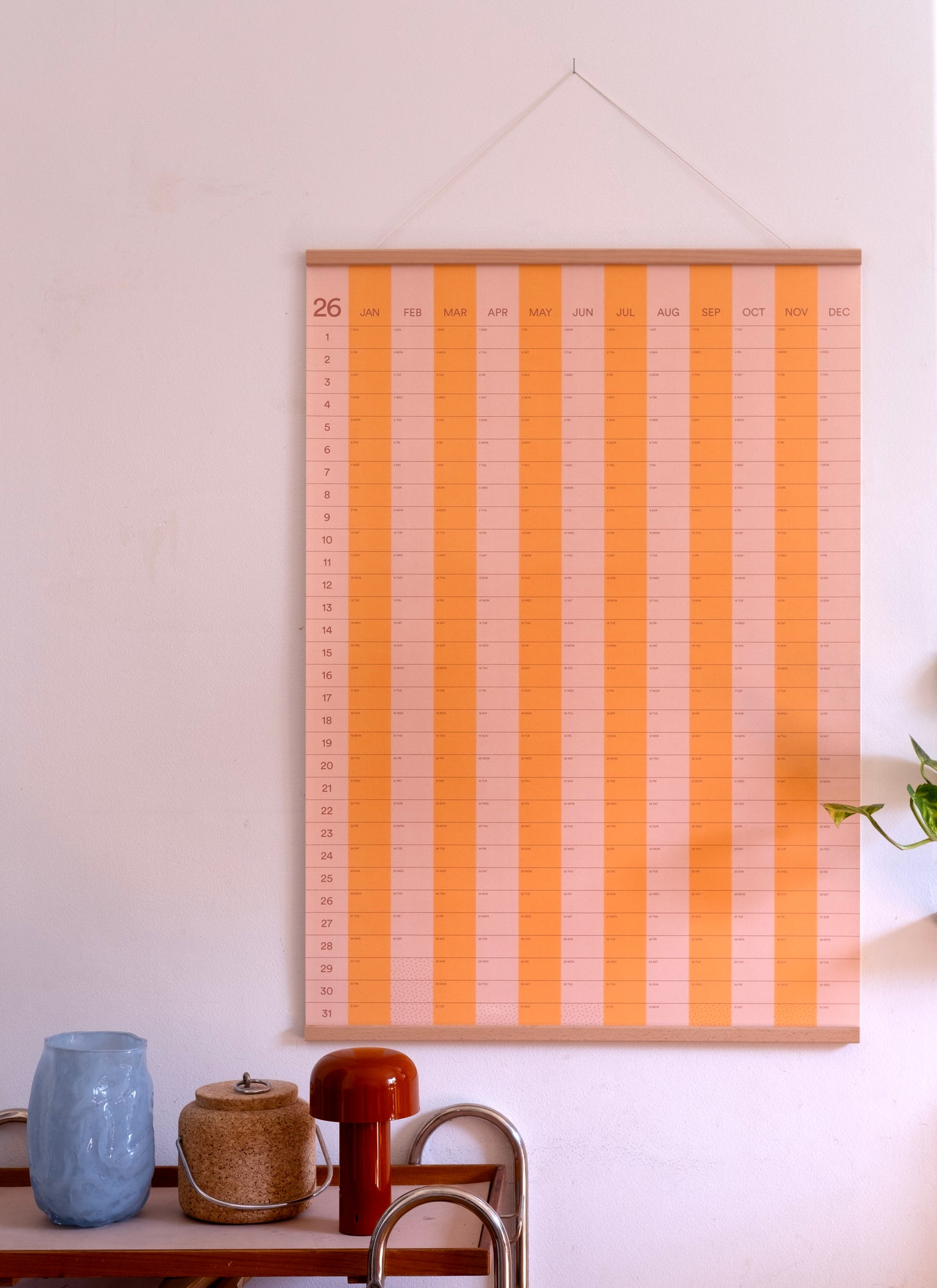 2026 Stripe Calendar 70x100cm