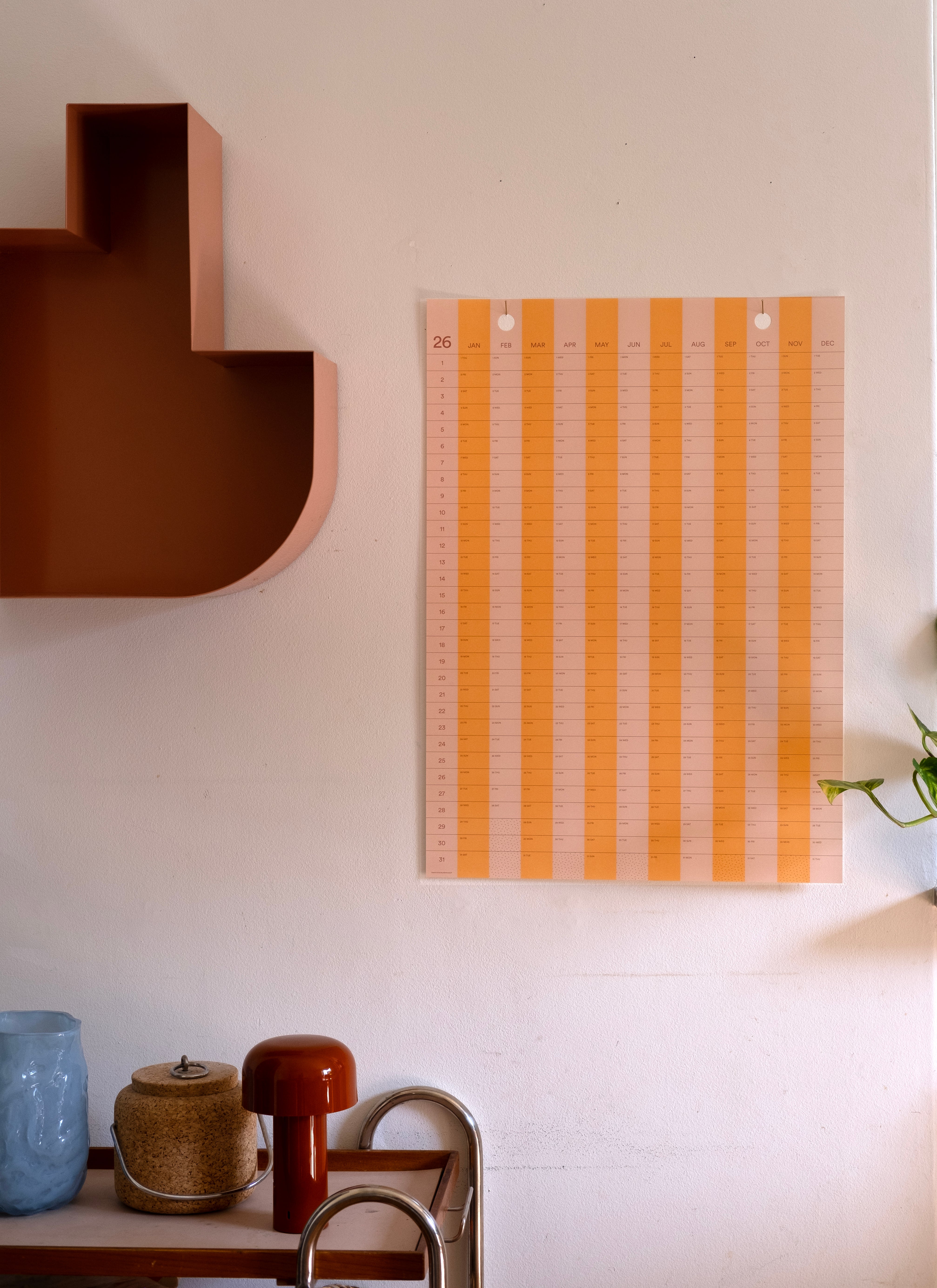 2025-2026 Stripe Calendar Academic Year 50x70cm