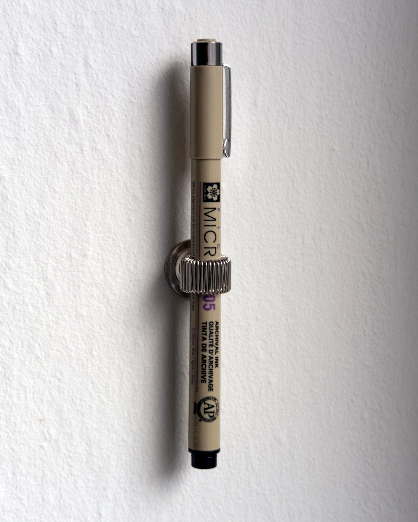 Adhasive Penholder Silver