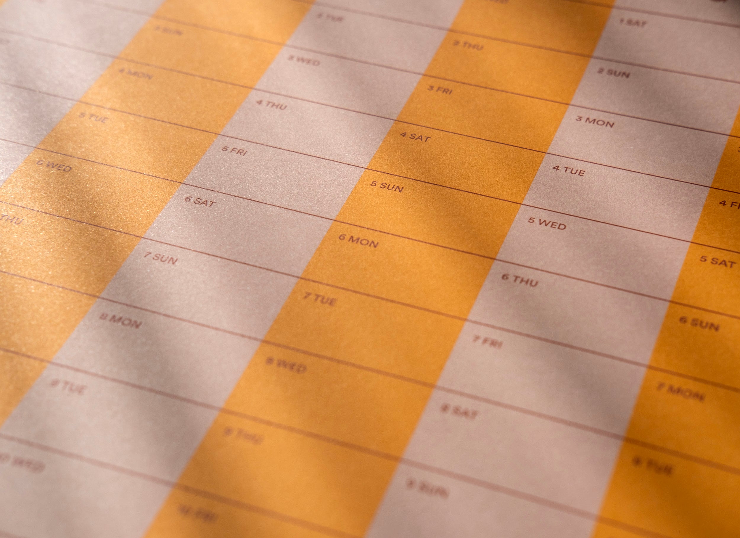 2026 Stripe Calendar 70x100cm