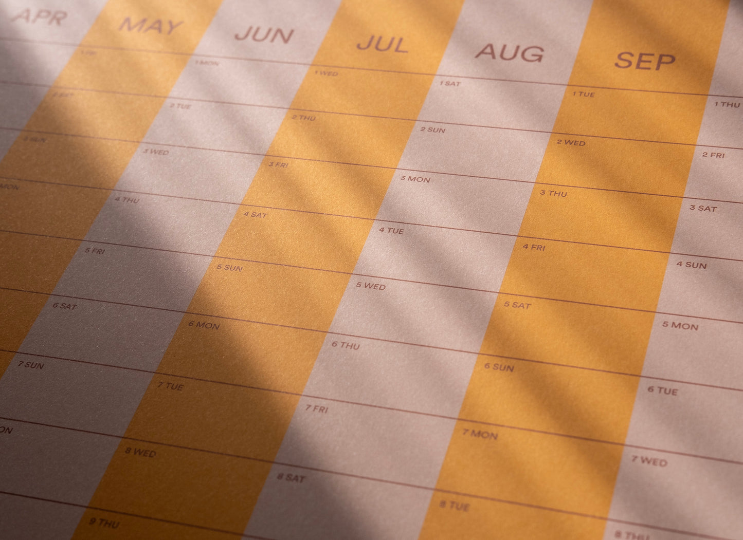 2026 Stripe Calendar 70x100cm