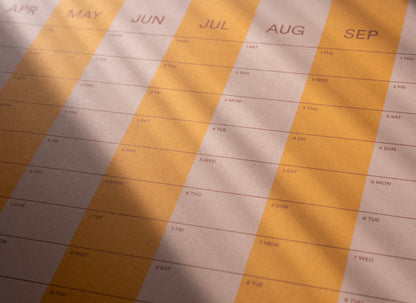 2026 Stripe Calendar 70x100cm