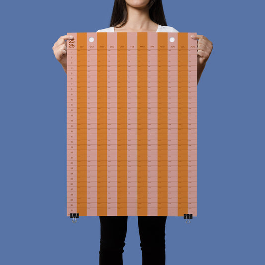 2025-2026 Stripe Calendar Academic Year 50x70cm