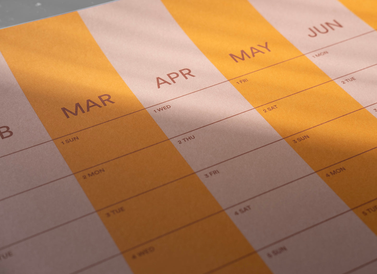 2026 Stripe Calendar 70x100cm