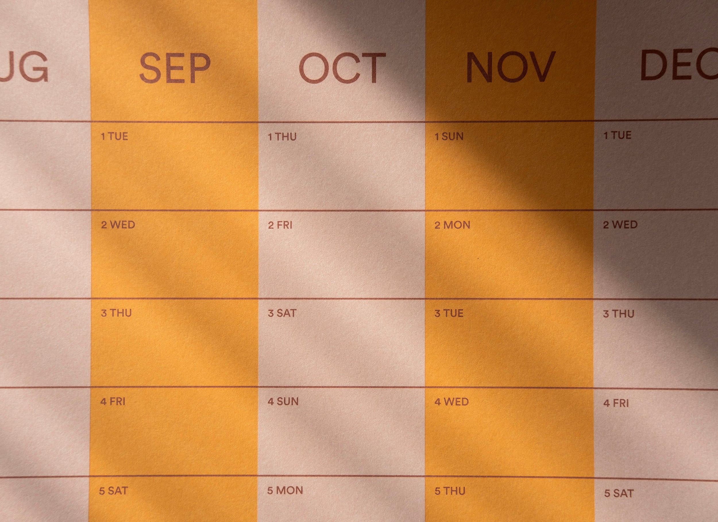 2026 Stripe Calendar 70x100cm