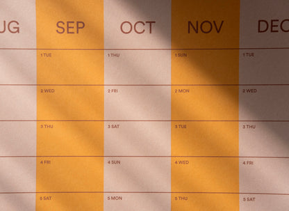 2026 Stripe Calendar 70x100cm