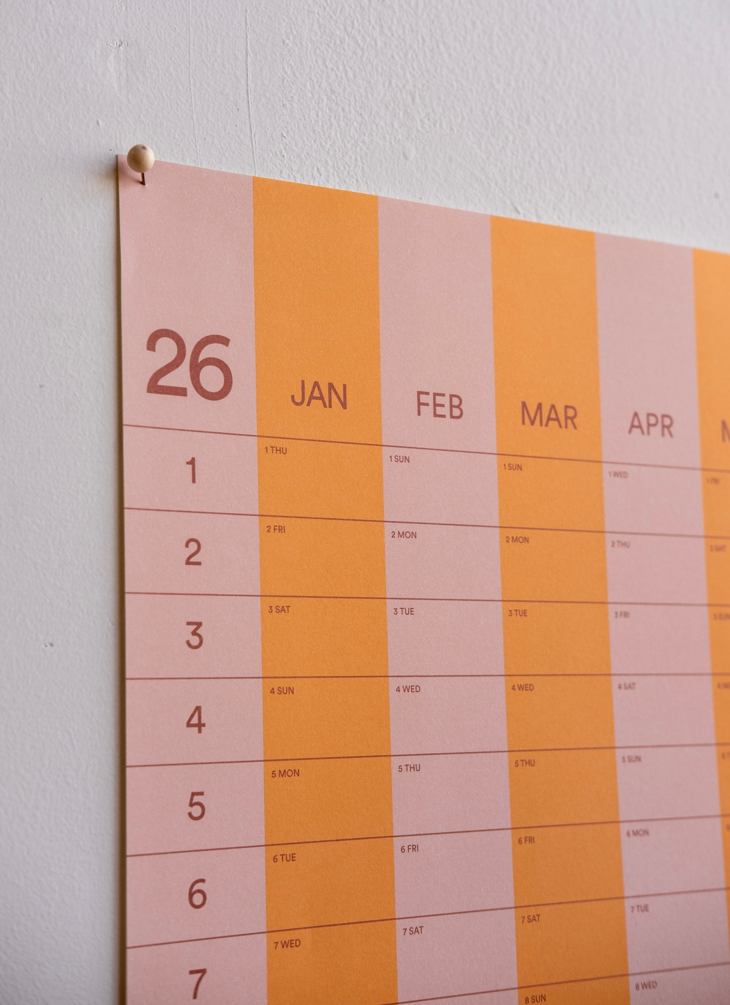 2026 Stripe Calendar 70x100cm