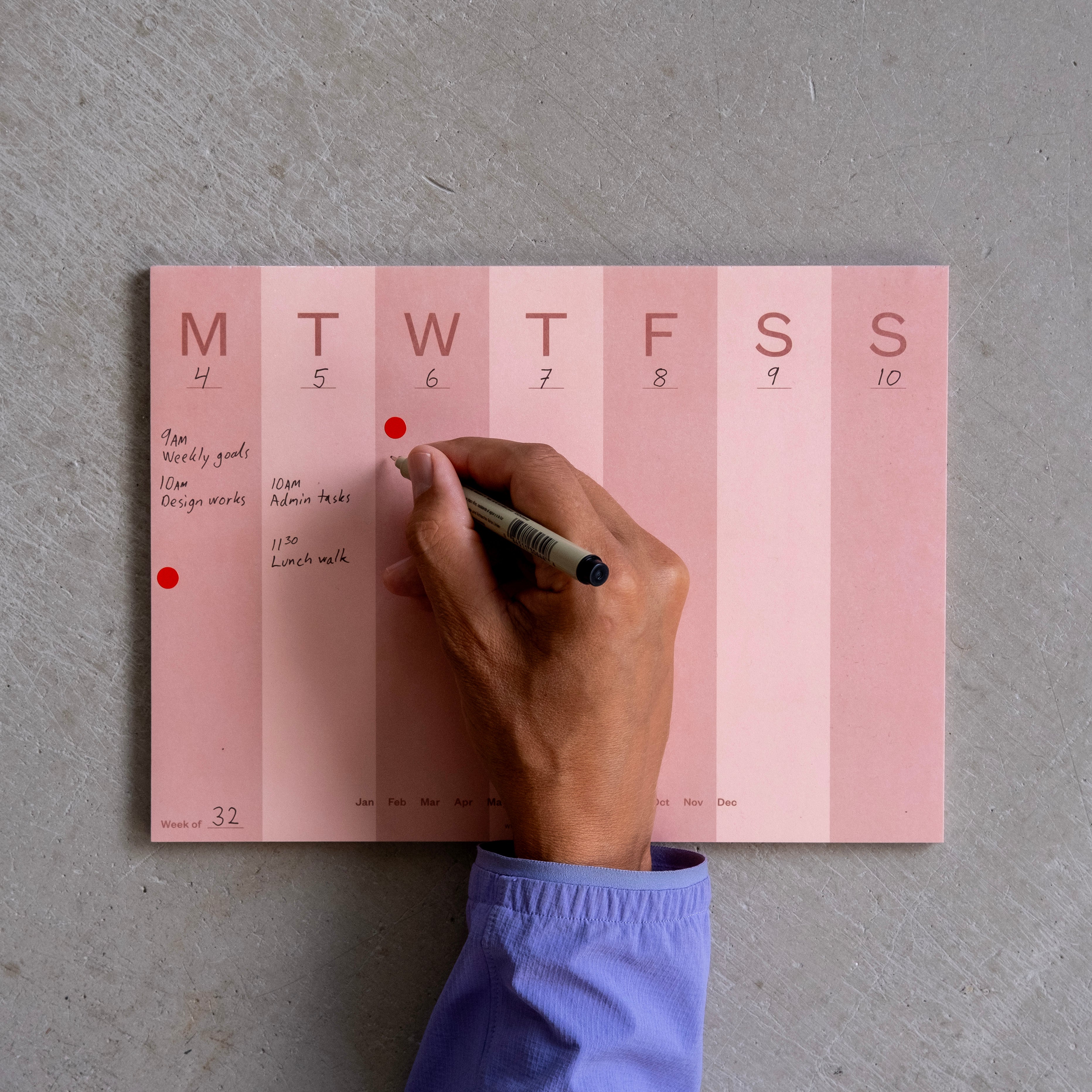 A4 Weekly Planner Pad