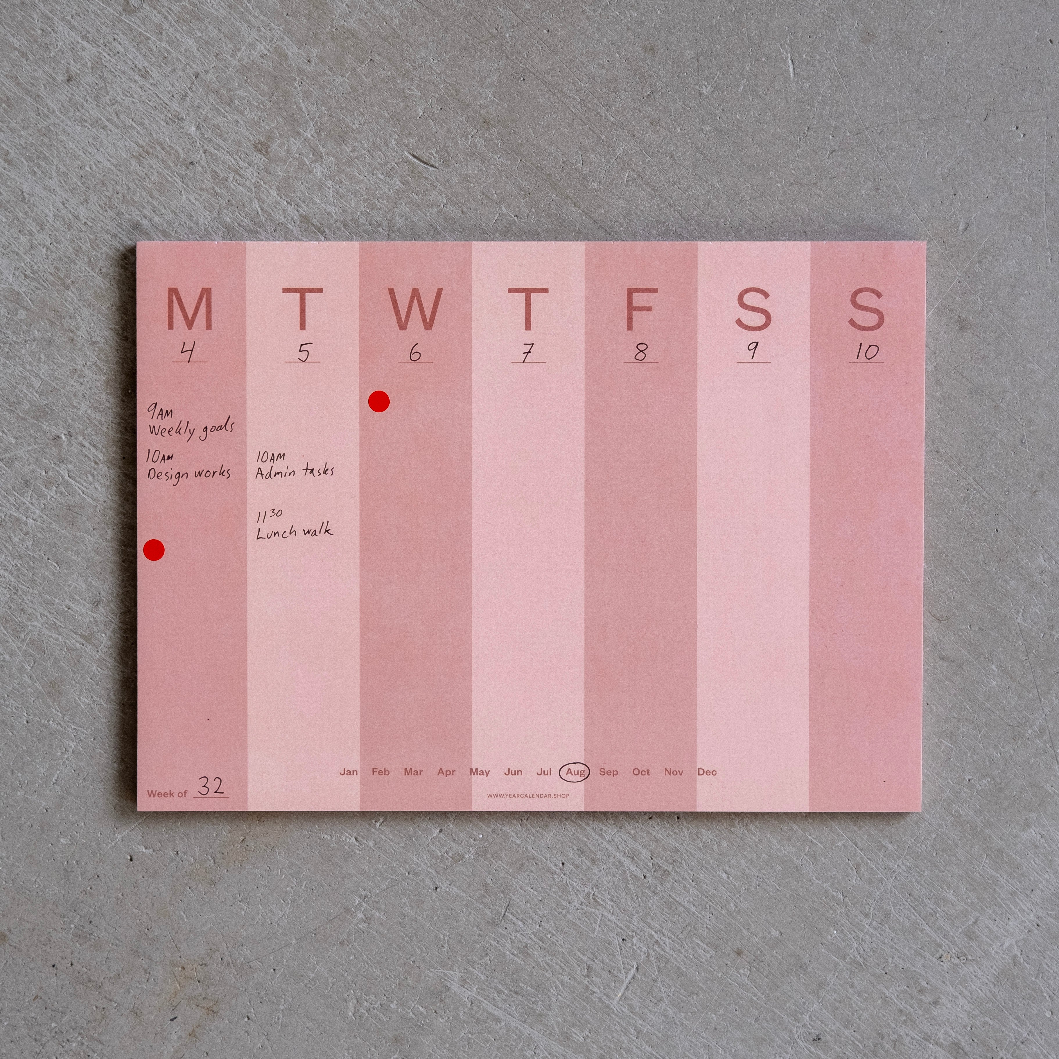 A4 Weekly Planner Pad