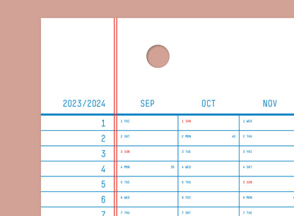 2023-2024 Academic Calendar 70x50cm